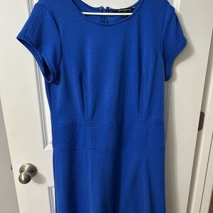 Sharagano Women's Vibrant Blue Midi Dress